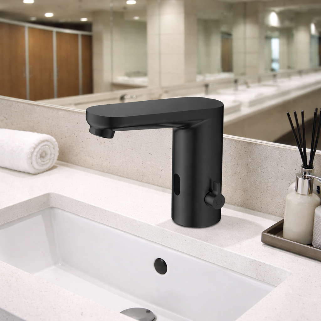 Fontana Matte Black Finish Touchless Bathroom Faucet